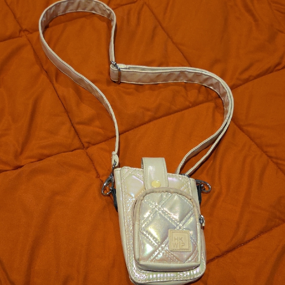 Quilted Cream Crossbody Bag